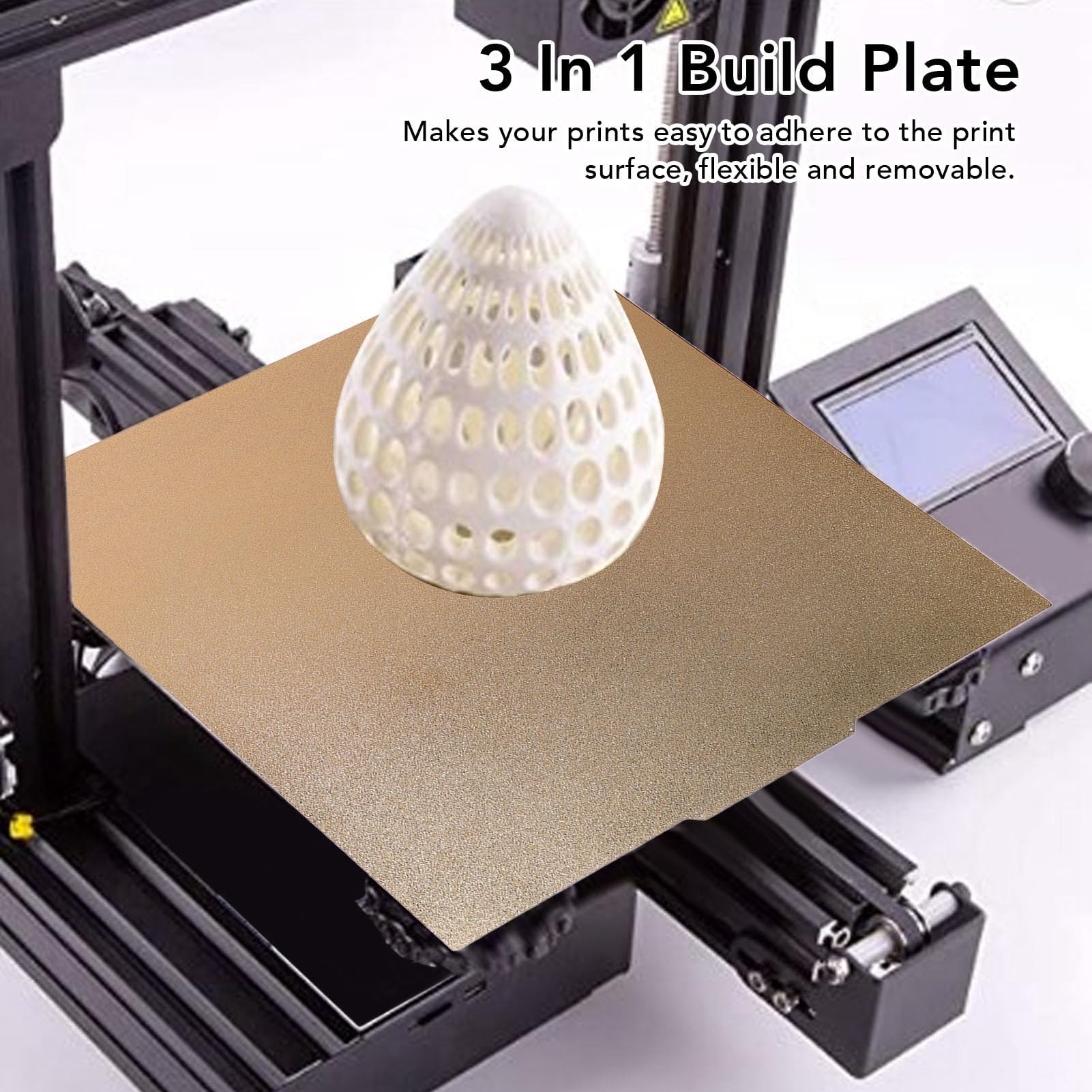 Arkusz PEI 3D Drukarka Drukarka Płyta 500 X 500 Mm Podwójne PEI Teksturowana Drukarka 3D Ogrzewana Platformy łóżka 3D Akcesoria do Drukarki z podstawą magnetyczną