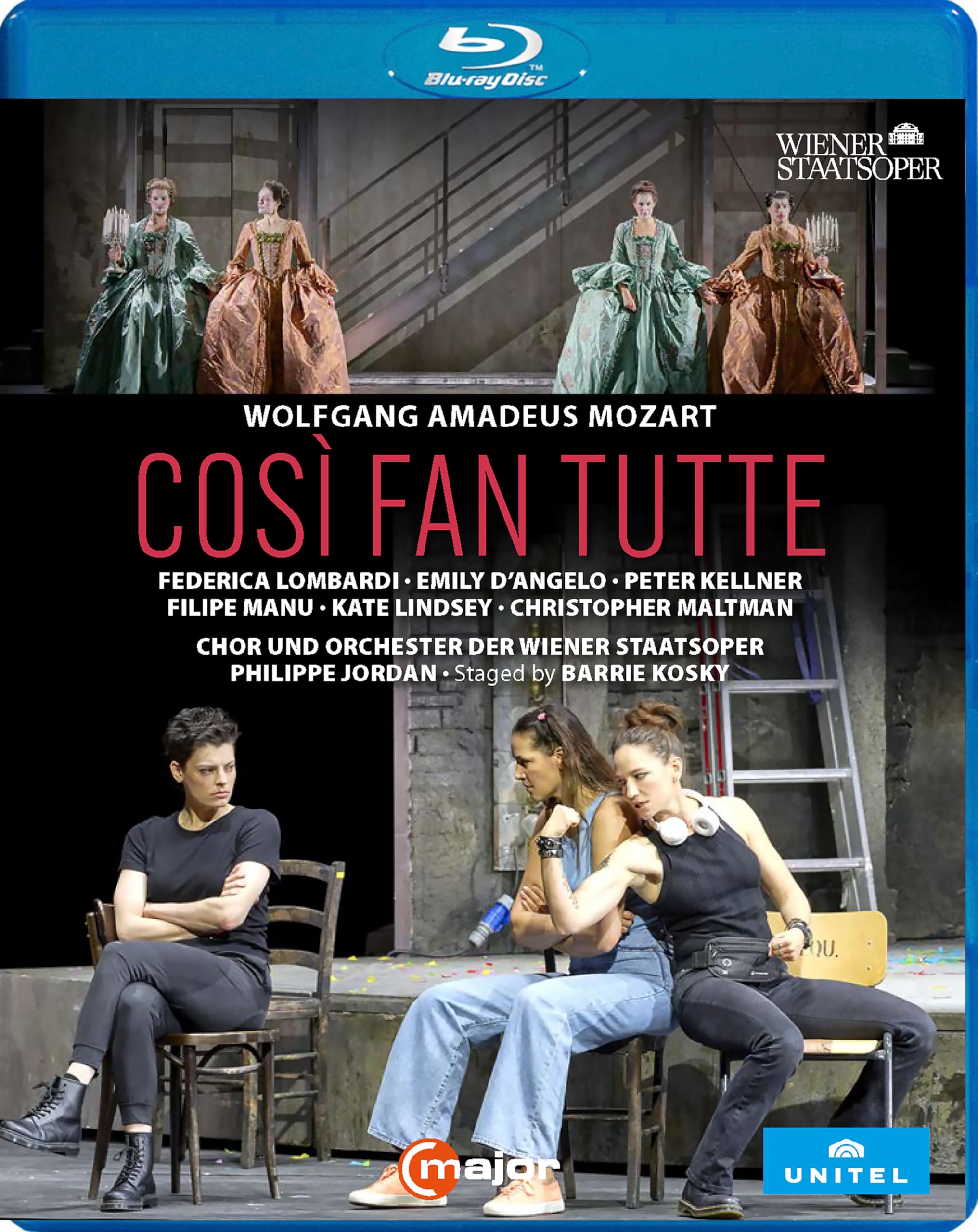 Mozart : Cosi fan tutte. Lombardi, D'Angelo, Kellner, Manu, Lindsey, Maltman, Jordan, Kosky. [Blu-ray]