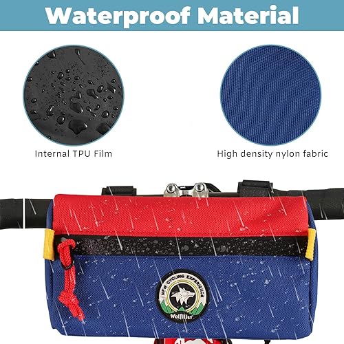 Miniatura 10 de Bolsa para manubrio de bicicleta, cesta delantera de bicicleta para niños, bolsa impermeable para bicicletas, bolsa pequeña para manillar de