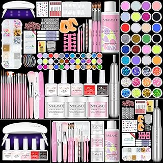 SAVILAND Acrylic Nail Kit with Drill: Professional Nail Kit Acrylic Set ...