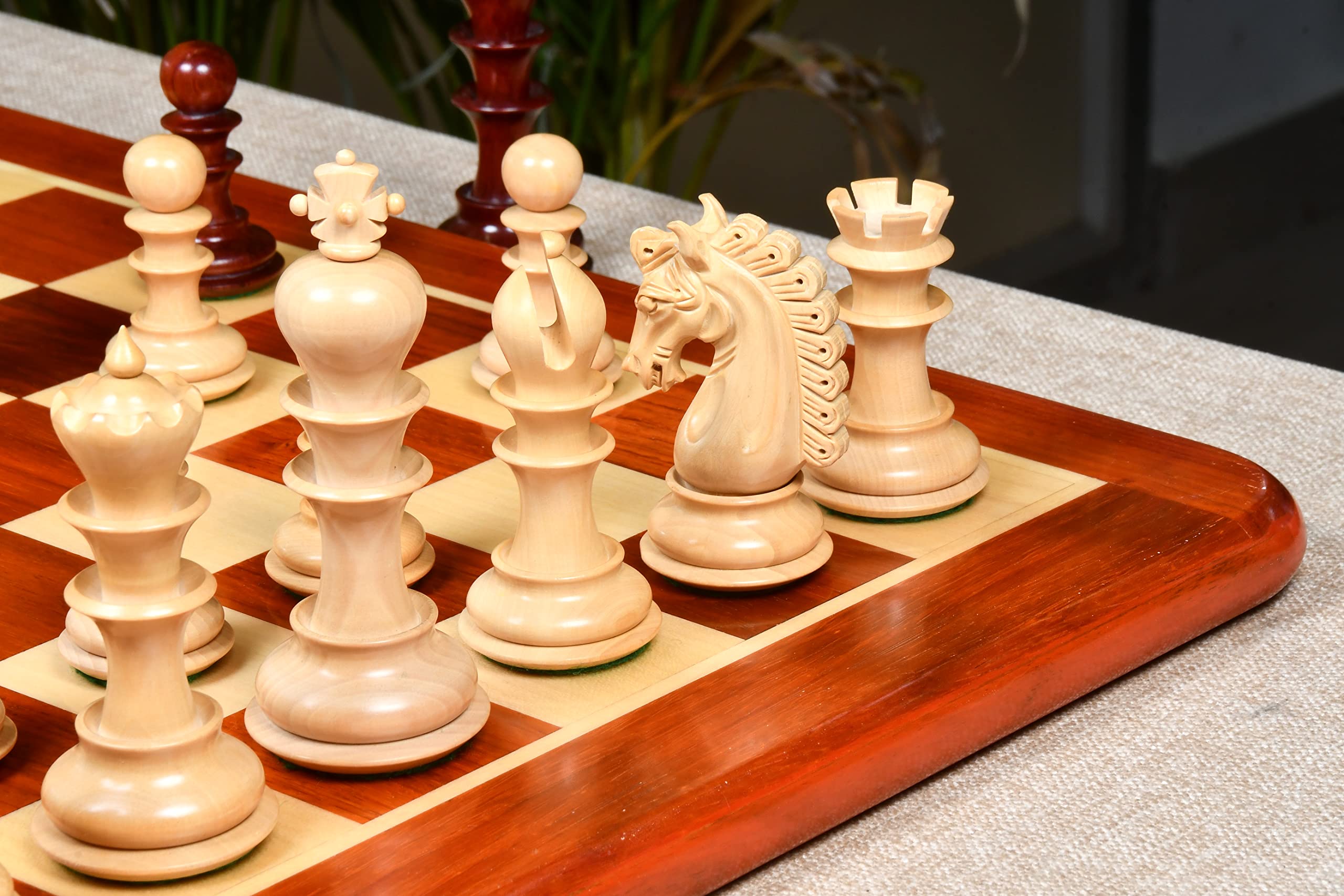 Amazon | Chessbazaar Triple Weighted Chess Set Staunton Bud Rose