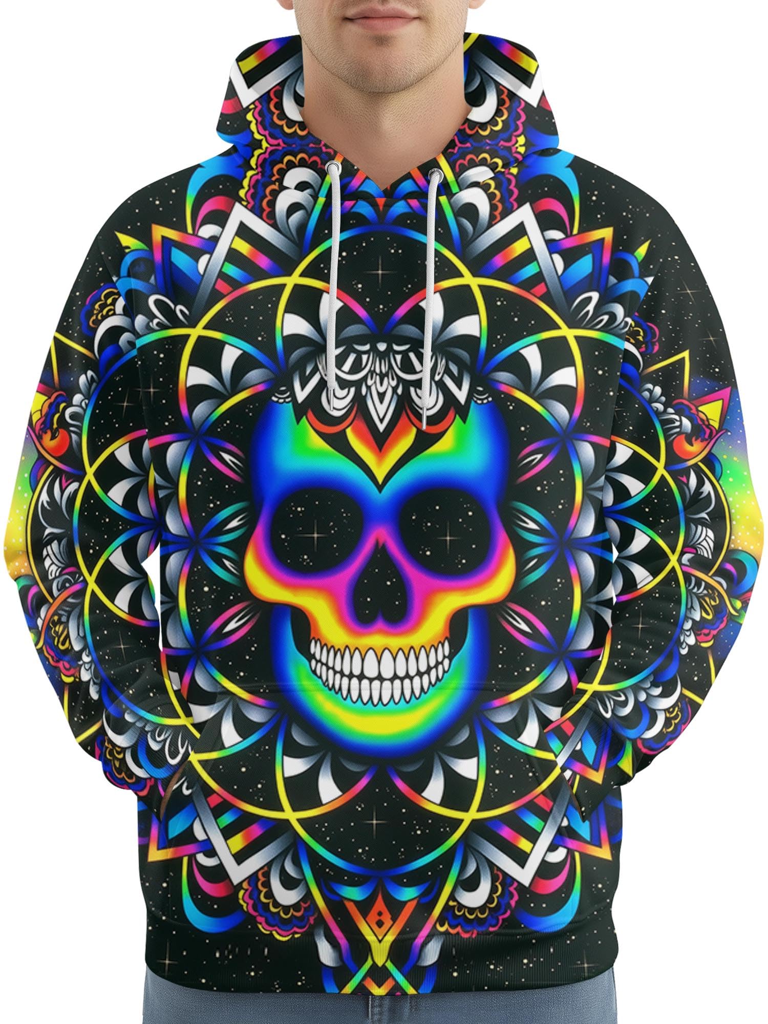 PAGYMO Graphic Hoodies for Men Funny Novelty Pullover Hooded Sweatshirt