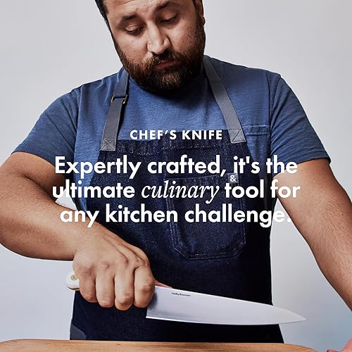 Miniatura 4 de hedley & bennett Cuchillo de chef  Cuchillo de cocina japonés de 8 pulgadas  Acero inoxidable de tres capas, borde afilado liso, regalo de cocina