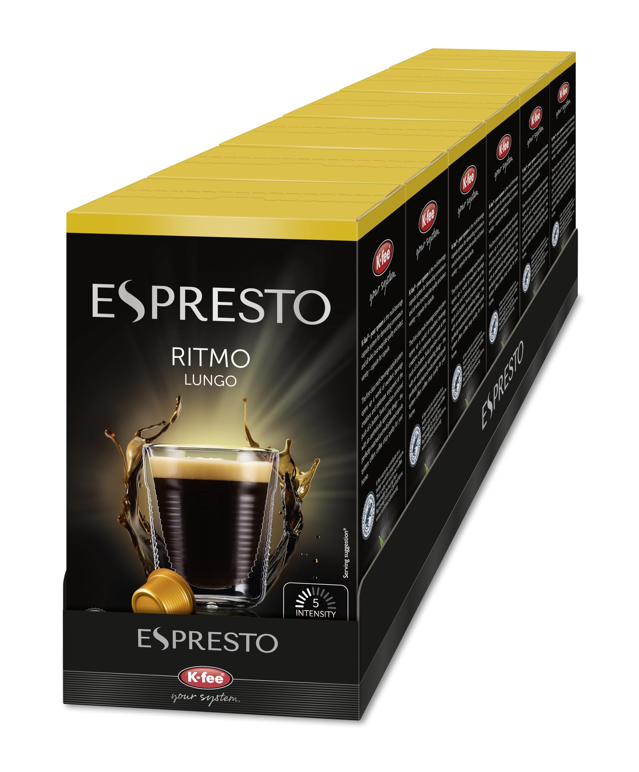 Espresto Ritmo Lungo Pack of 6 x 131 g