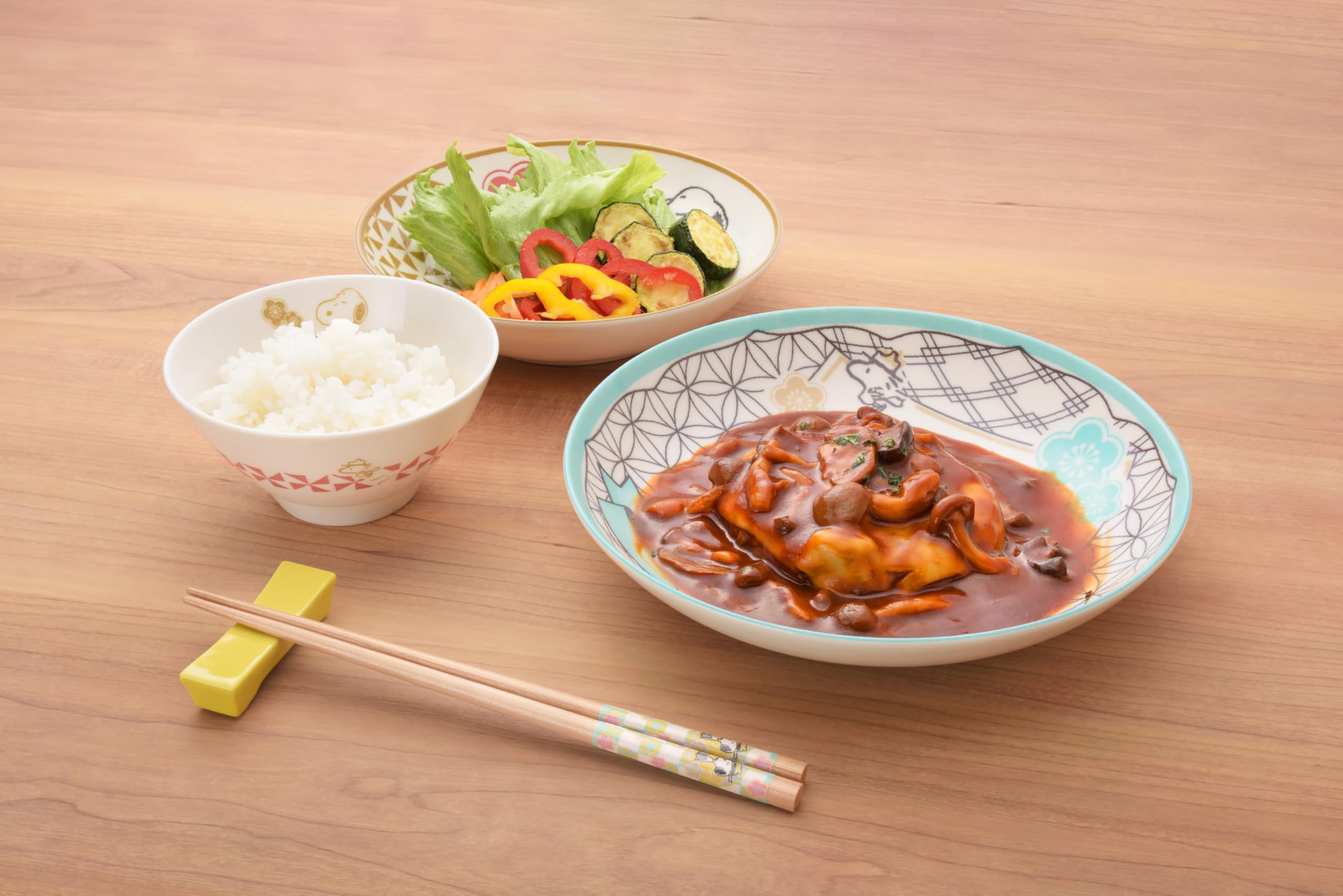 Amazon.com | Yamakasyoten Rice Bowl, Cute, Snoopy Nostalgy, Rice