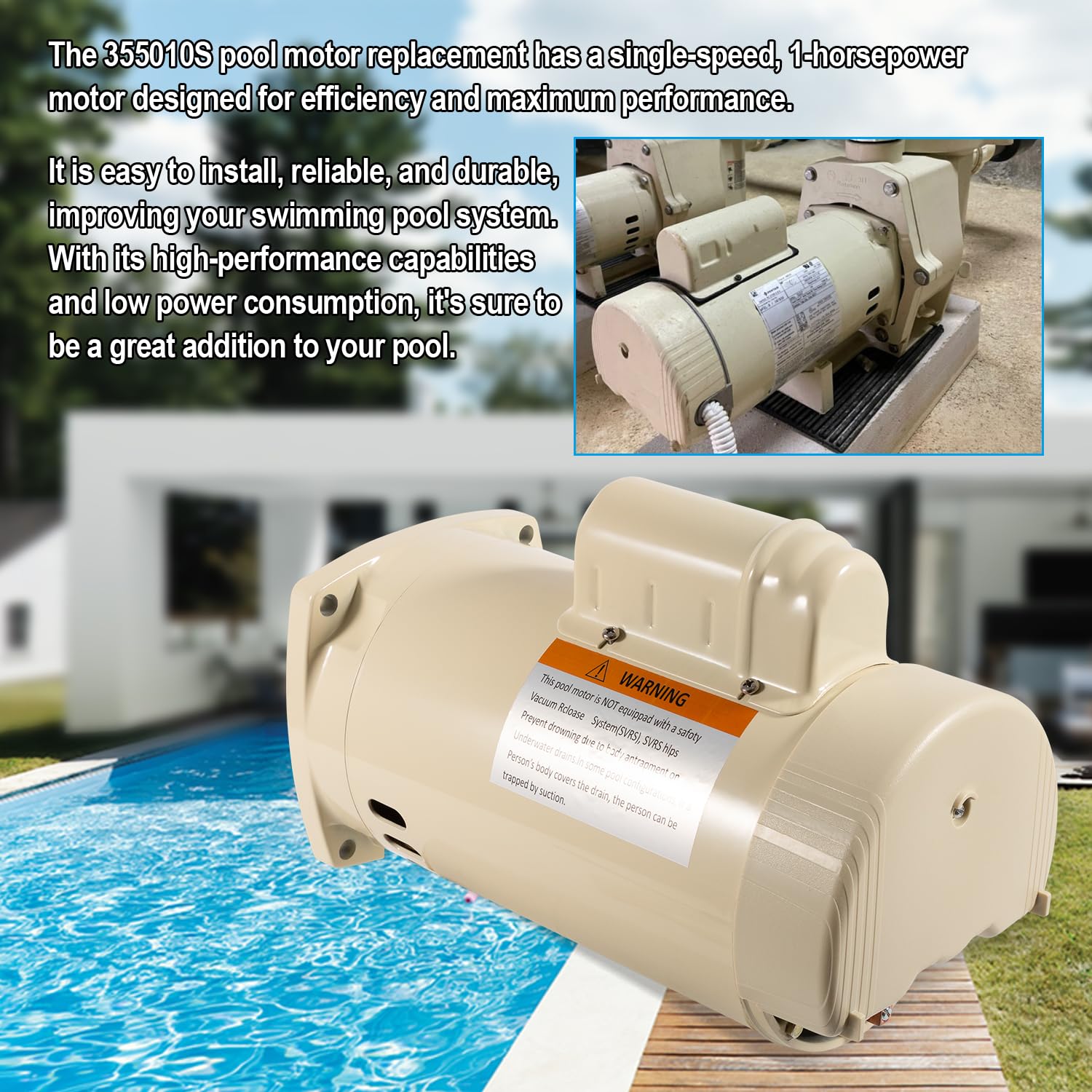 memi♪ Amazon.com: Pool Pump Moto Replacement Parts For WhisperFl