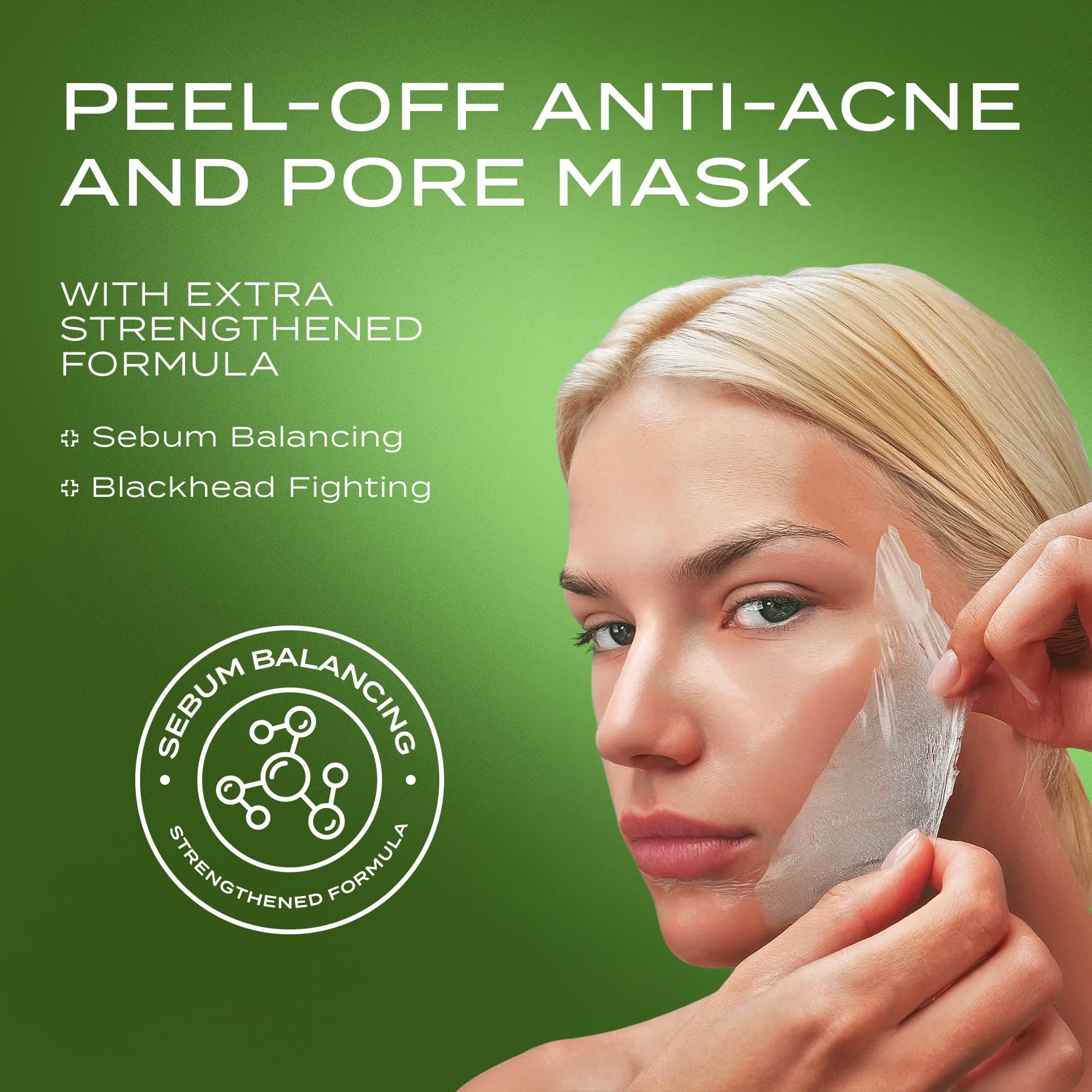 Acqua Perfection Derma Pure Clear Wrapping Mask, Peel-Off Anti-Acne & Pore Mask with AHA, BHA & Niacinamide - Image 3