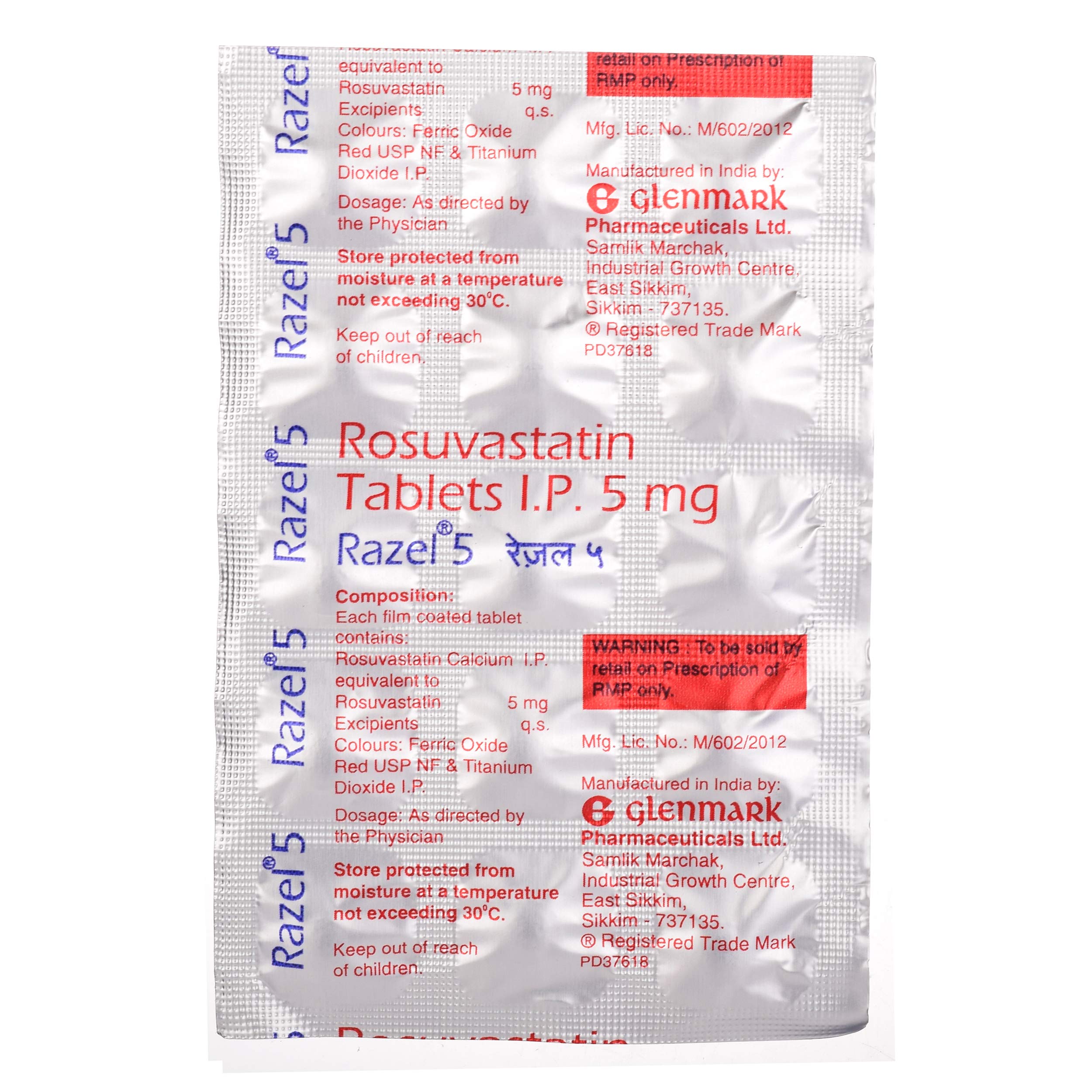 Razel 5 - Strip of 15 Tablets