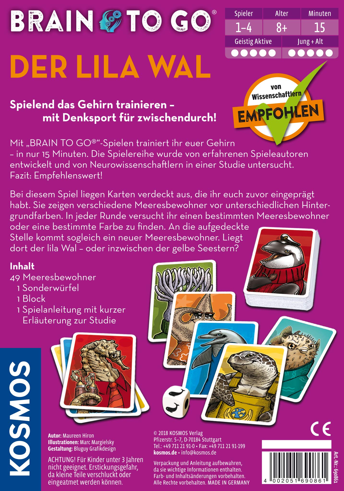 KOSMOS 690861 - Brain to go - Der lila Wal, Spielend das Gehirn 