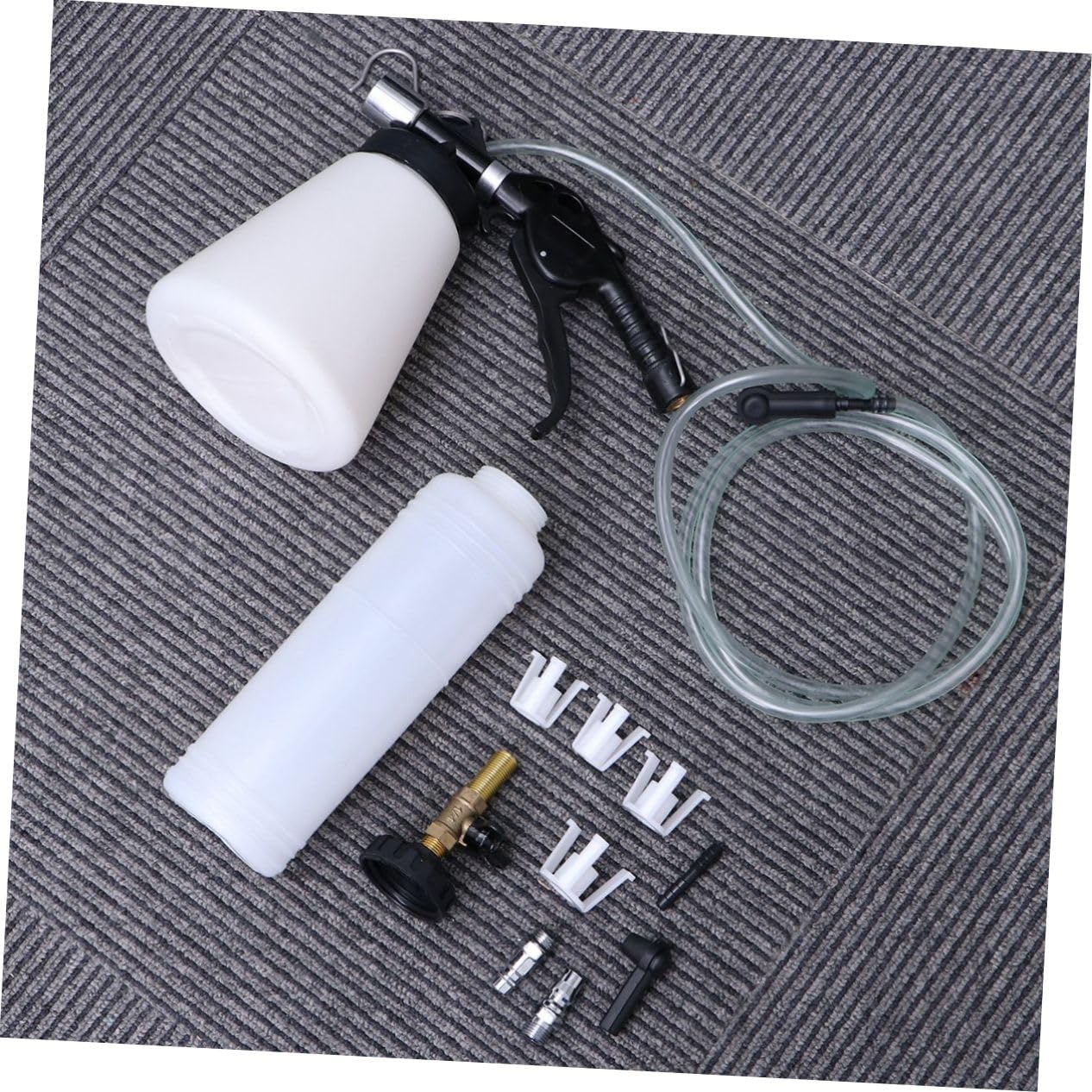 Mikinona Kit de Purga de Líquido de Frenos para Automóvil Bomba de Plástico de Gran Capacidad y Operación Sencilla para Taller y Sangrado de Frenos en Motocicletas