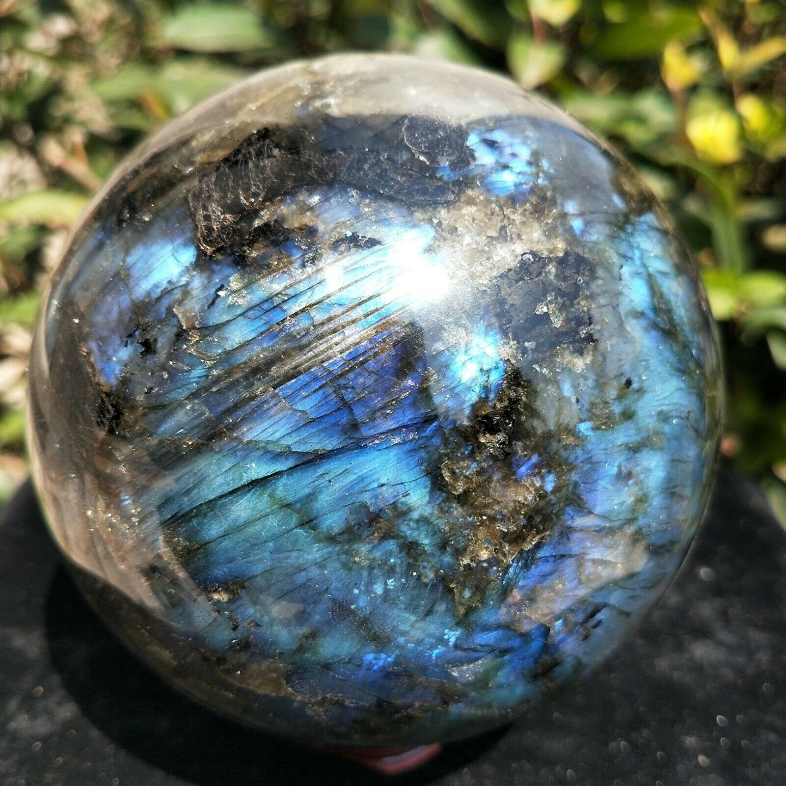 bayline Carteles de Piedra de Piedra Natural Roca Cristal DE Cristal DE Cristal DE LA Bola DE Decoración para el hogar (Size : 1300-1500g)