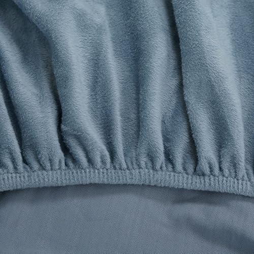 Miniatura 9 de Fundas de sofá modulares en forma de L, 2 fundas de terciopelo grueso antideslizantes para sillón de 3 + 3 plazas, protector de muebles para sala de