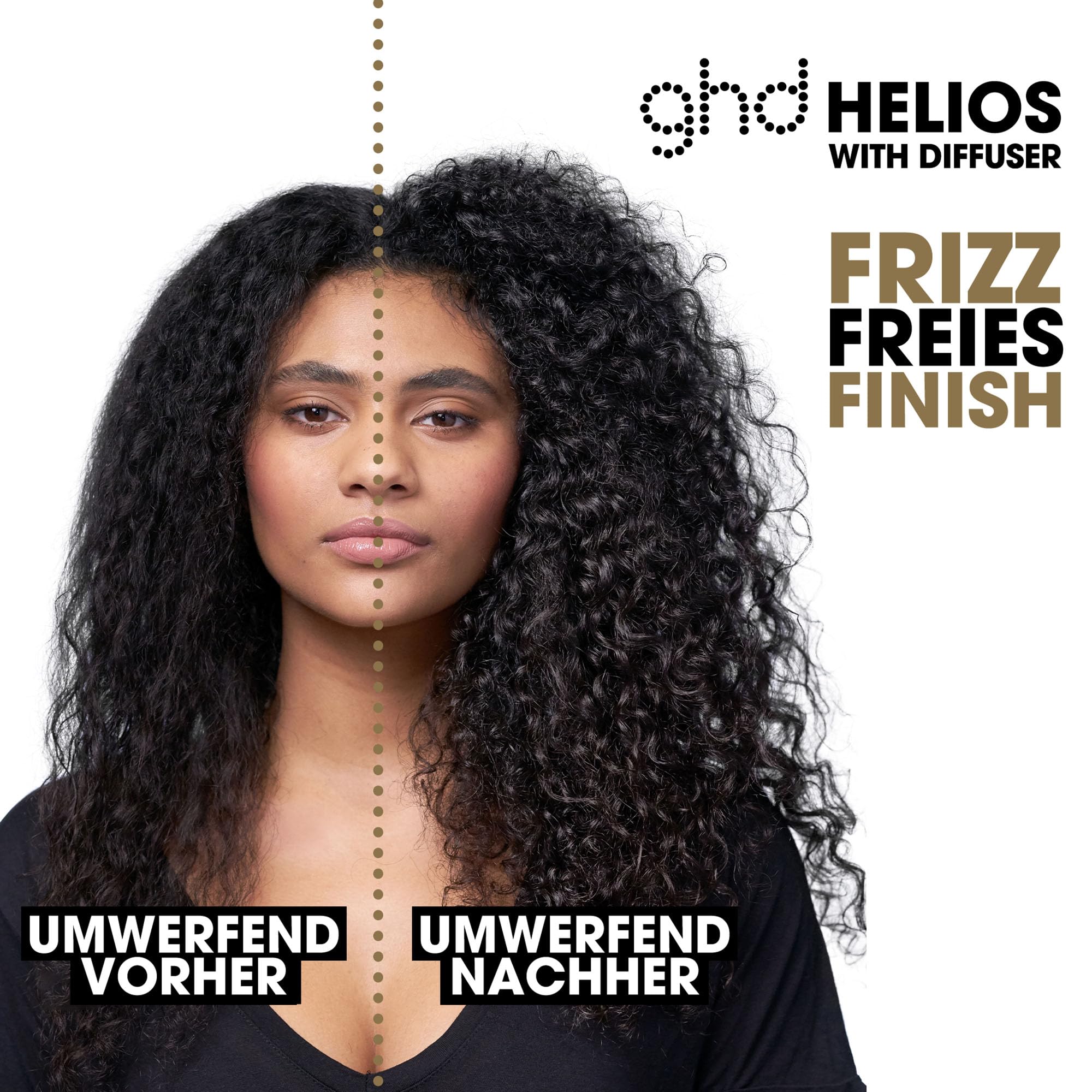 ghd helios professioneller Föhn: schneller Haartrockner mit 120 km/h Luftstrom, leise & leicht, für präzises Blowout-Styling, Anti Frizz Finish, mehr Glanz & Styling für alle Haartypen