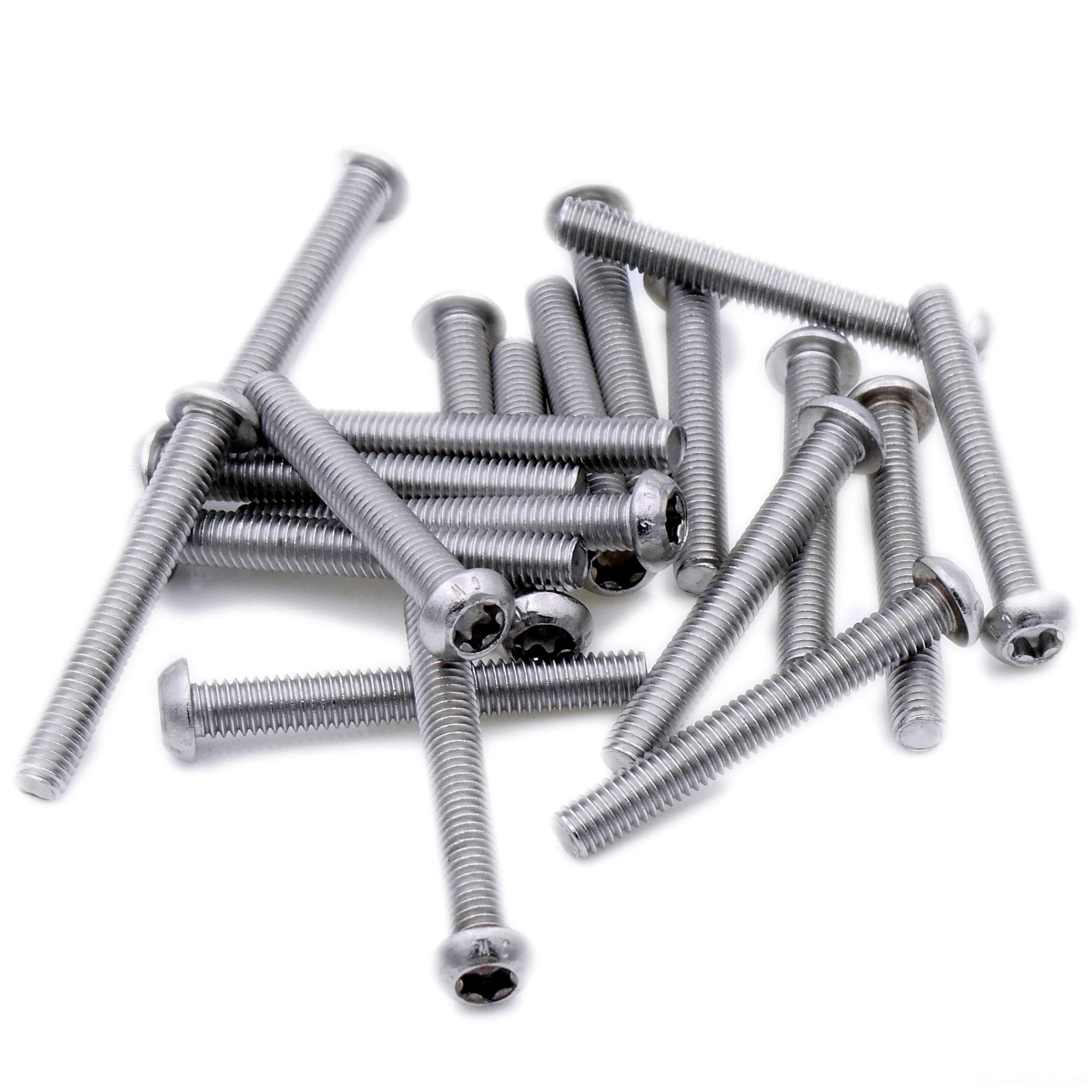 Singularity Supplies M4 (4Mm X 16Mm) Tx Socket Button Machine Screw (Bolt) - Stainless Steel (A2) (Pack Of 20)