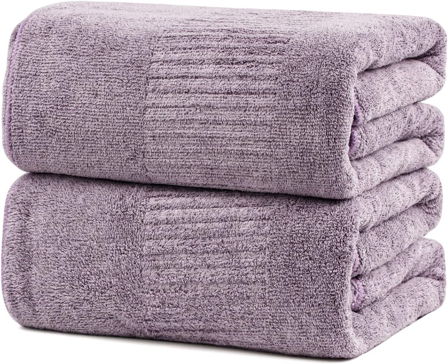 SEISSO Bath Towels,Extra Absorbent & Quick Drying Towels for Bathroom,Fibre Large Bath Towel,Super Soft Multipurpose Use for Fitness,Spa,Sports Towels