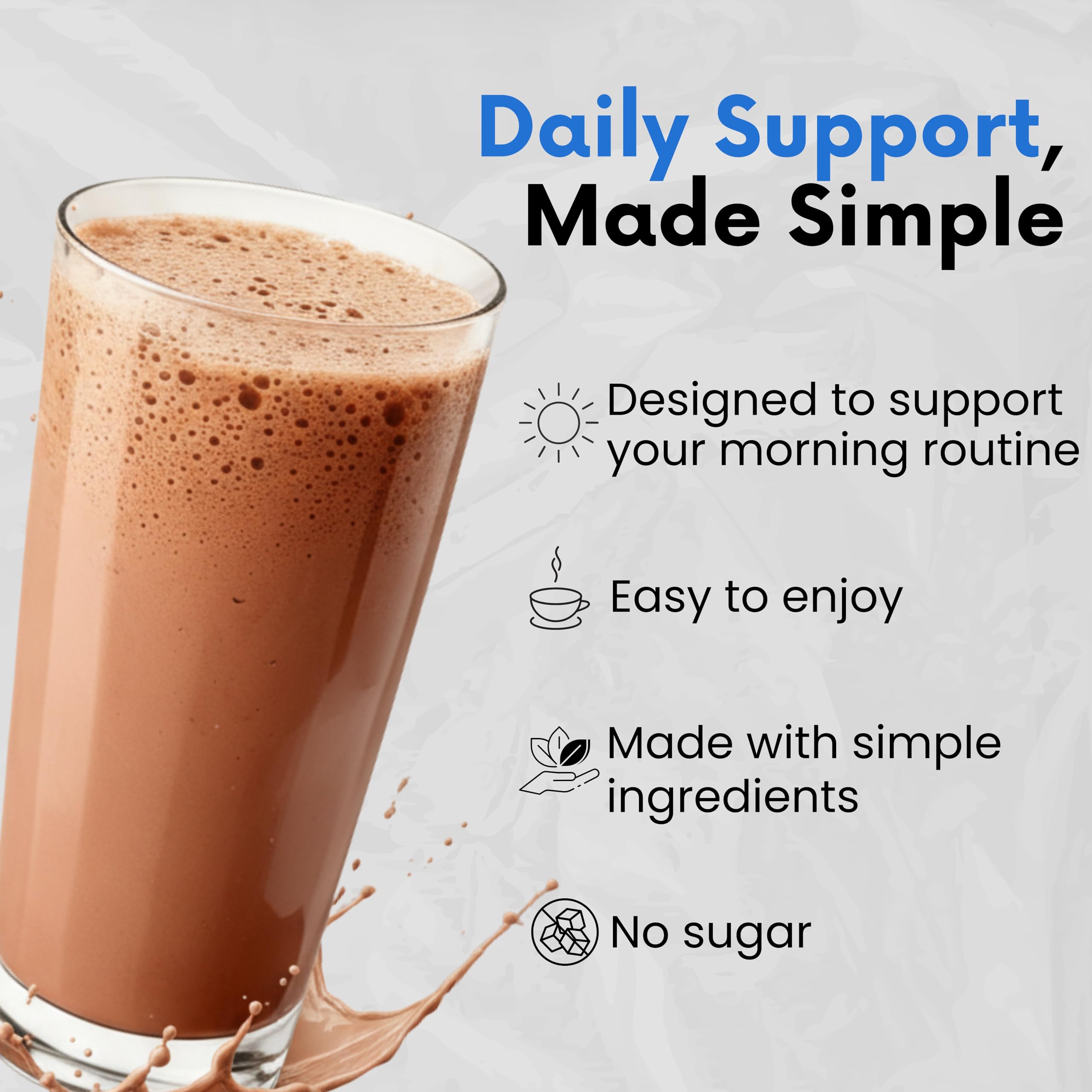 NutriBreakfast by Nutrillermo/Keto Protein Collagen Powder with MCT Oil/MCT Oil Powder/Keto Collagen Peptides with Grass-Fed Bovine Collagen Type I & III (15.9, Chocolate)