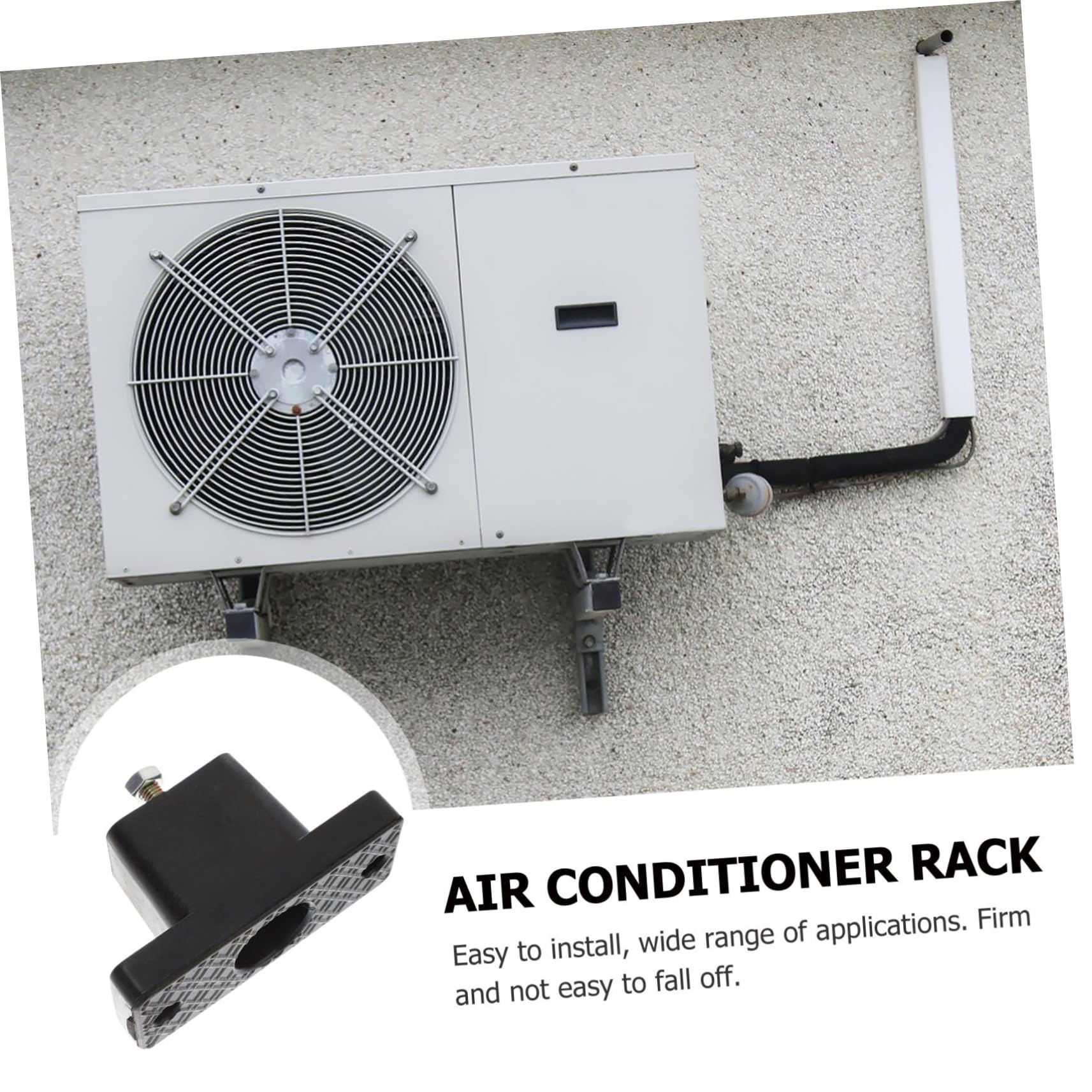 Supporti Antivibranti Condizionatore 4pezzi Gomma Nero per Unita Esterna | Vacanze Estive, Accessori Condizionatore, Support Holder Robusto, Semplice Installazione