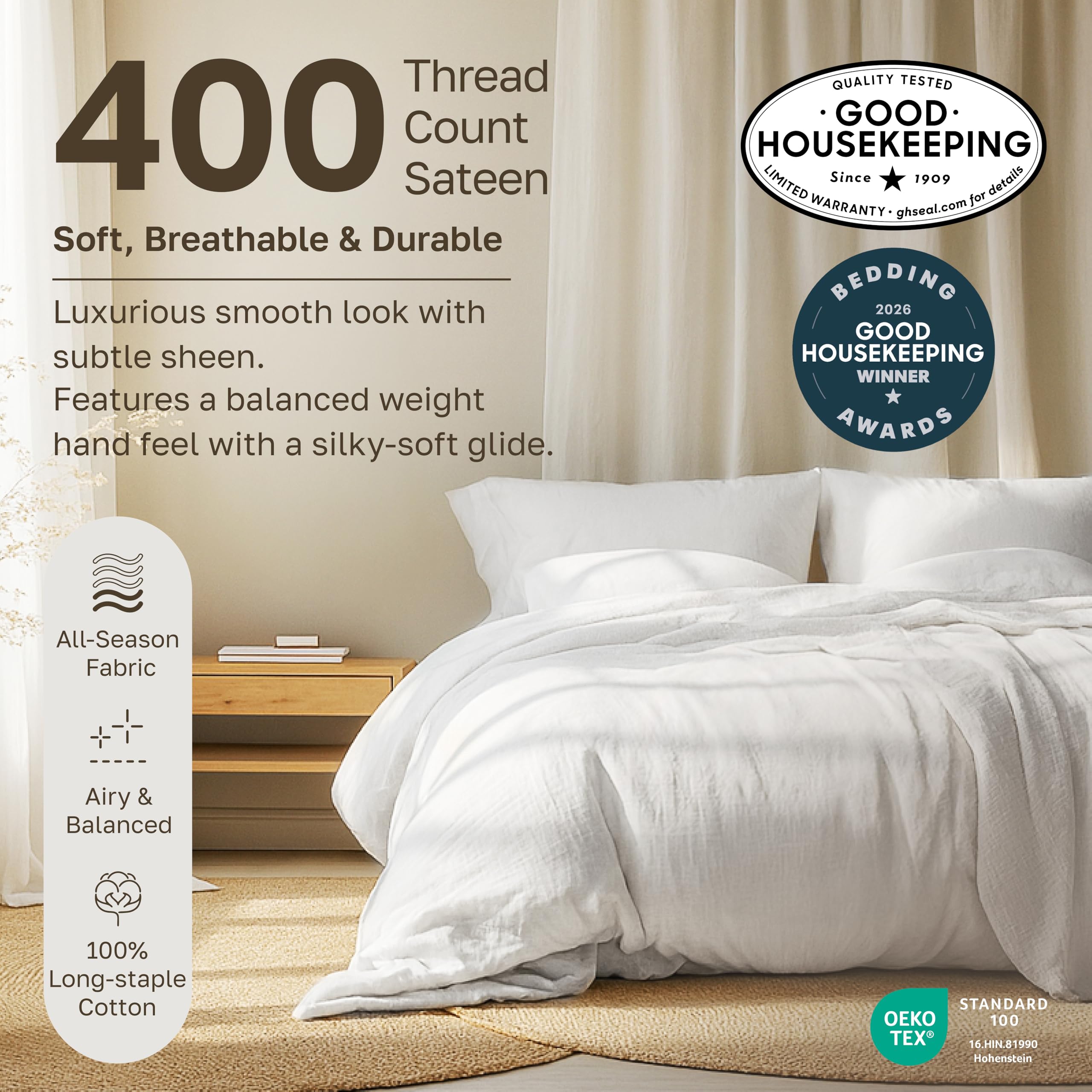 Amazon.com: California Design Den Soft 100% Cotton Full Sheet Set