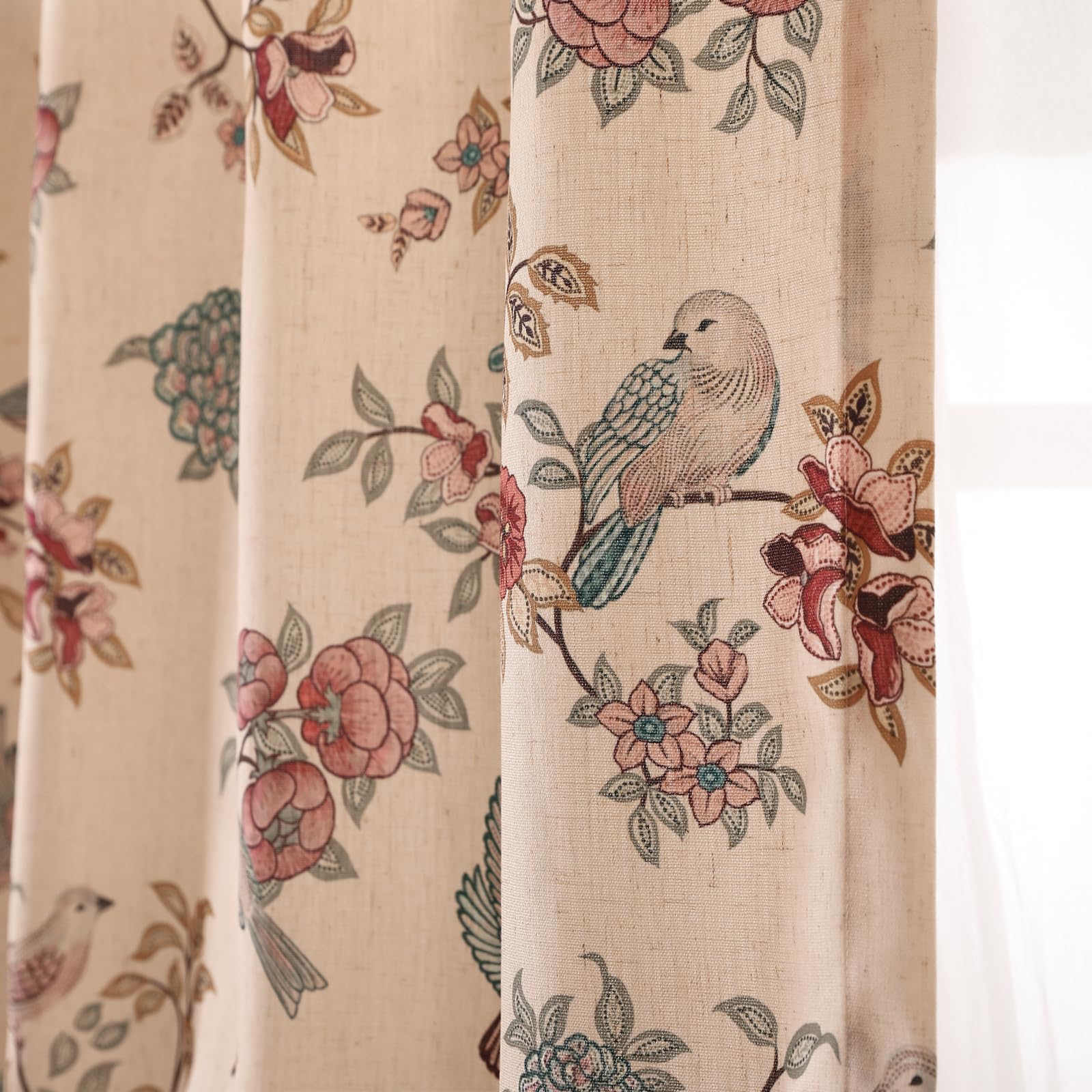 Amazon.co.jp: patdrea ヴィンテージ フランス カントリー 花柄 鳥