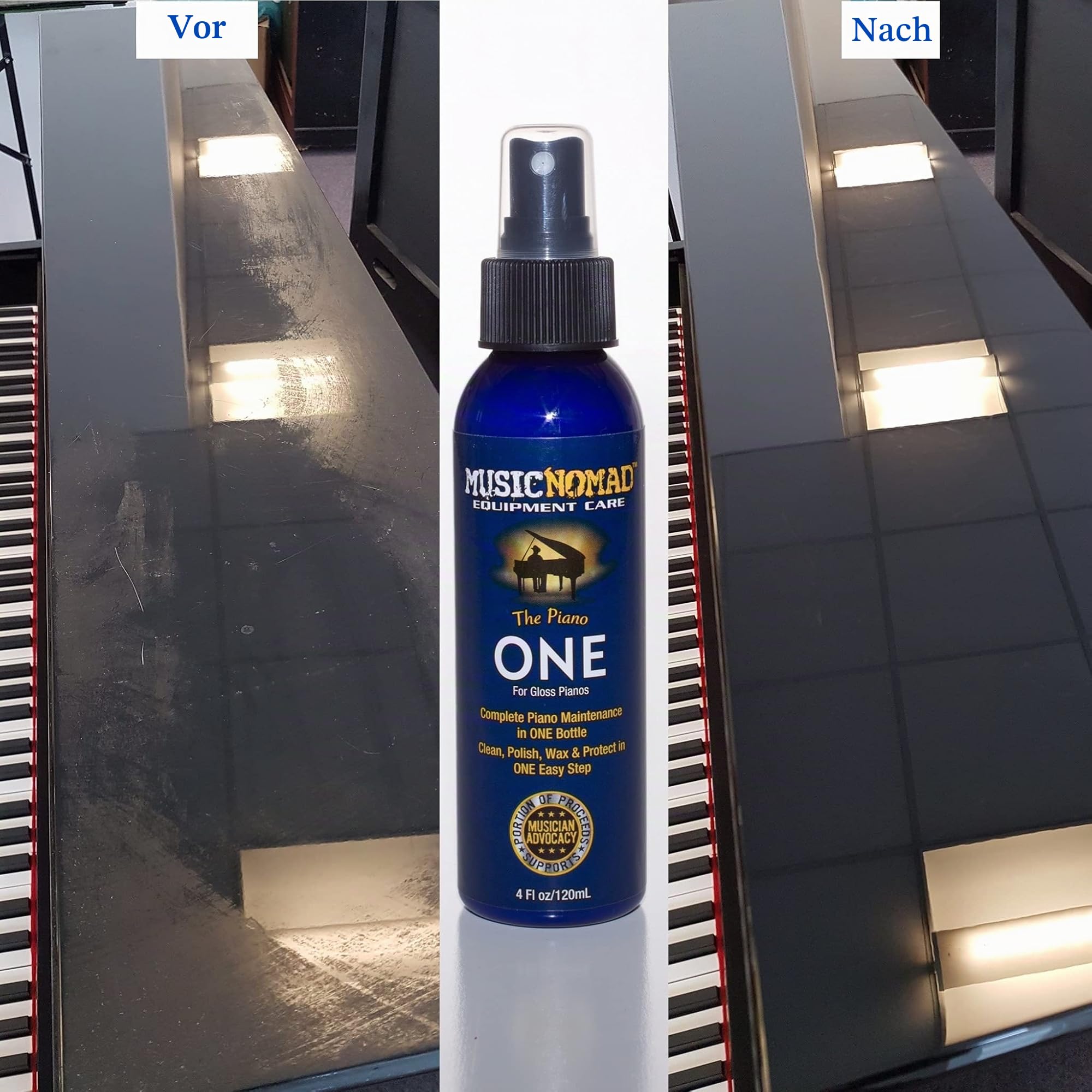 MusicNomad MN132 Complete Piano Care for Gloss Pianos