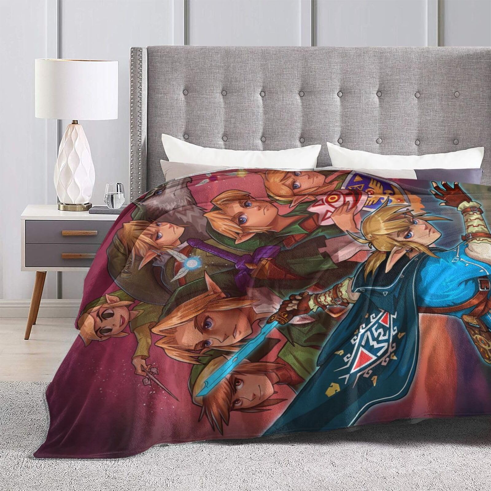 Amazon｜アニメ ゼルダの伝説 ブランケット スーパーソフト 快適
