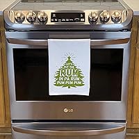Vista 4 de Let's Put The Rum in Pa Rum PUM PUM Holiday Kitchen Tea Towel
