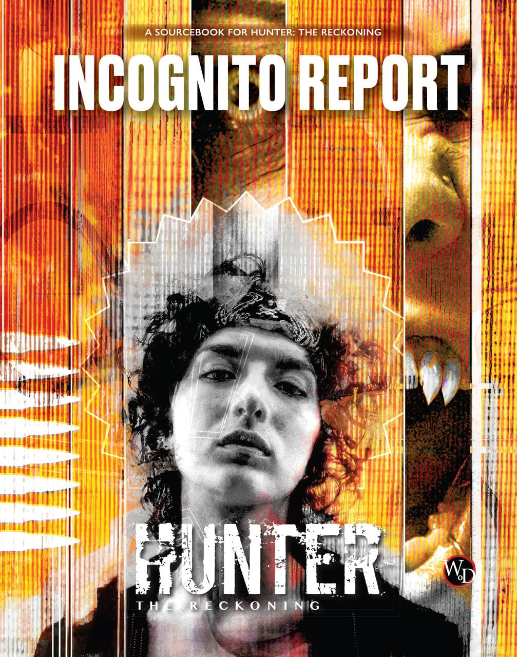 Renegade Game Studios: Hunter: The Reckoning 5th Edition Gra fabularna - Incognito Report Chronicle Book, World of Darkness, Wiek 18+, 3-6 graczy