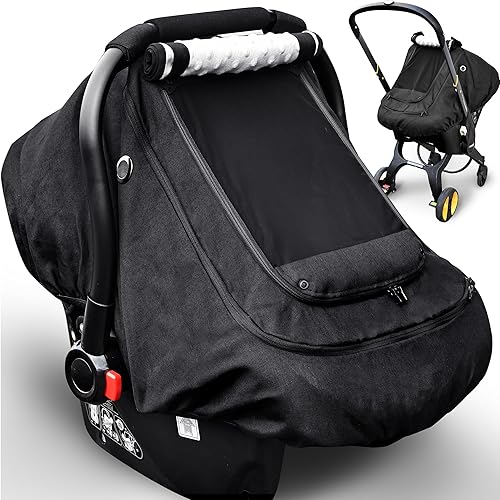 Funda impermeable para asiento de automóvil de bebé, funda de asiento de automóvil para clima frío para bebés, cubierta de asiento de automóvil