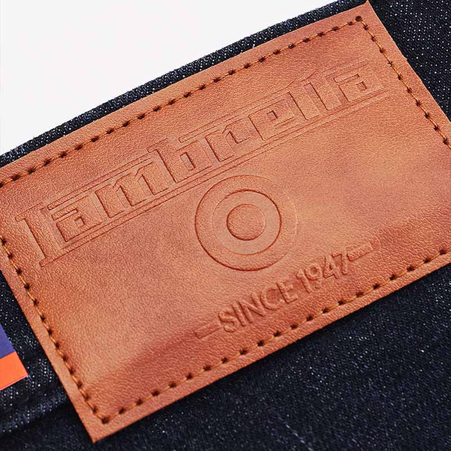 Lambretta Mens Chester Straight Fit Denim Jeans - Dark Navy - 38R