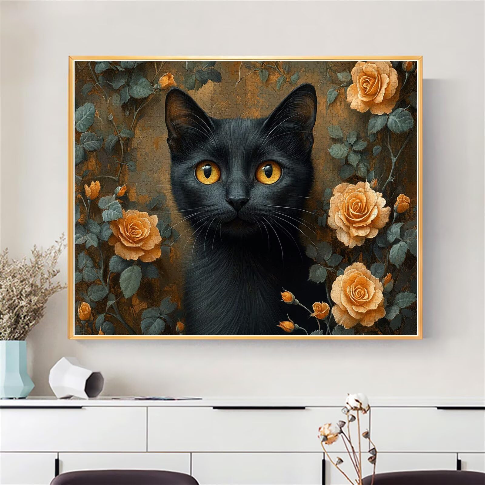 Puzzle Erwachsene 2000 Teile Katze Blume Educa Jigsaw für Kinder ab 8 Jahren Mädchen Jungen, Erwachsene Impossible Klassische Puzzles Schwer, Anspruchsvoll Spielspaß, Als Geschenke 70x99cm t-696