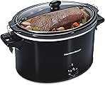 Hamilton Beach Slow Cooker, Extra Large 10 Quart, Stay or Go Portable With Lid Lock, Dishwasher Safe Crock, Black (33195)
