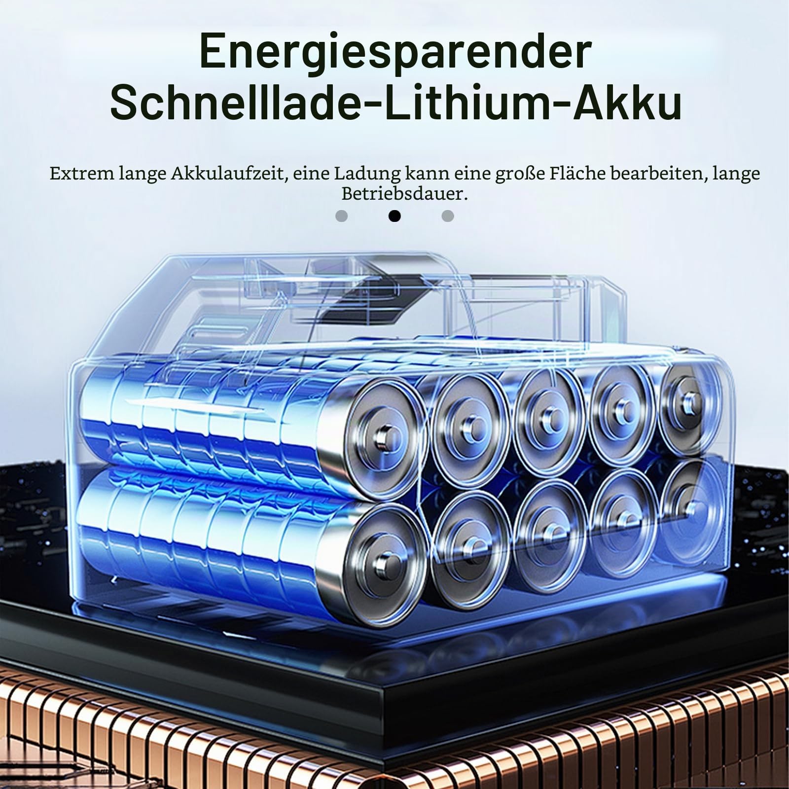 Motorhacke, 21V Akku-Bodenhacke mit 2X 3000 MAh Akuus, Akkubetriebene Gartenfräse Drahtloser Ruderkultivierer für Rasenbodenanbau und Unkraut