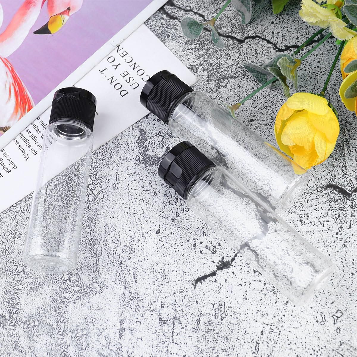 Artibetter 24 Stück 30ml Leichte Auslaufsichere Kosmetikspenderflaschen aus Pp und Pet für Hautpflege und Reisen Tragbare Wiederbefüllbare Reiseflaschen