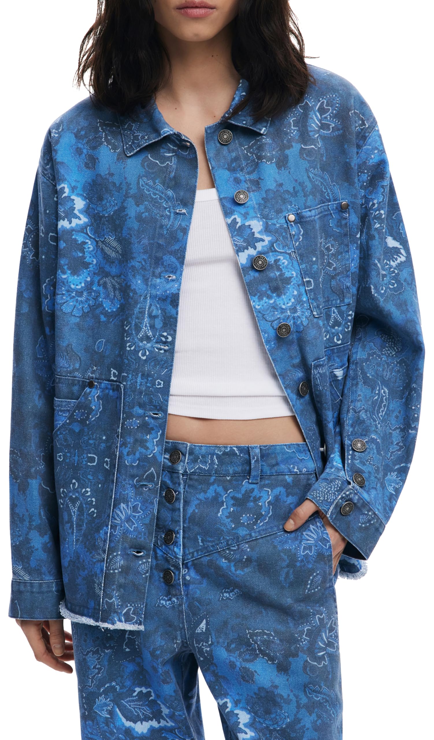 Desigual Chaq_PASLEYBLUE Watch, Azul, L Women's