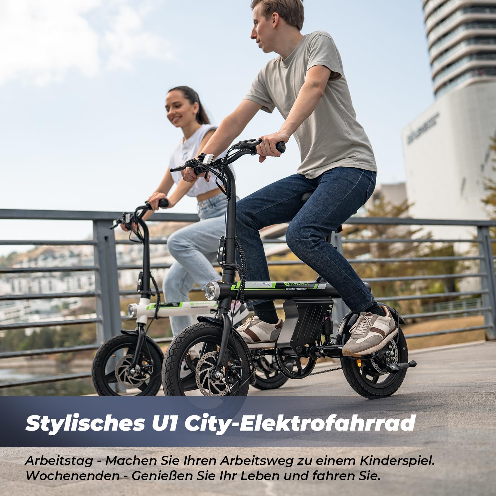 Finbike E Bike Klapprad,14 Zoll Elektrofahrrad 7.8Ah Akku,250W Kompakt Elektrofahrräder mit 3H Schnellladung,3 Fahrmodi,3 Geschwindigkeitsmodi,Reichweite MAX 45km,Electric Bike für Herren und Damen