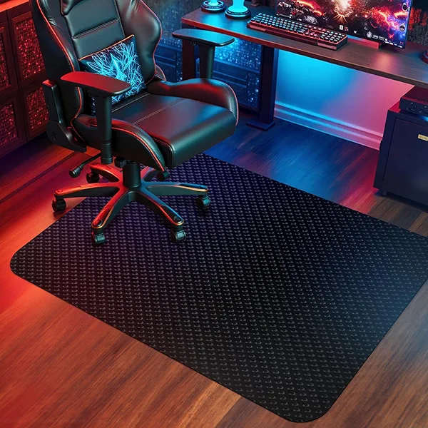 Vicwe Gaming Chair Mat for Hard Floor,55" x 36" Computer Chair Mat for Tile Floor,Anti-Slip Hard Floor Protector Rolling Chair for Office Home