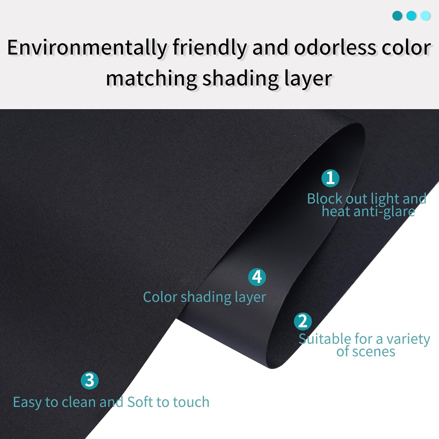 MYshade Cordless Roller Shades, Blackout Roller Blinds with Valance Cover, Room Darkening Window Shades for Home, Office, Bathroom, French Door, UV Blocking, Thermal Insulated, 24 inch Wide, Black