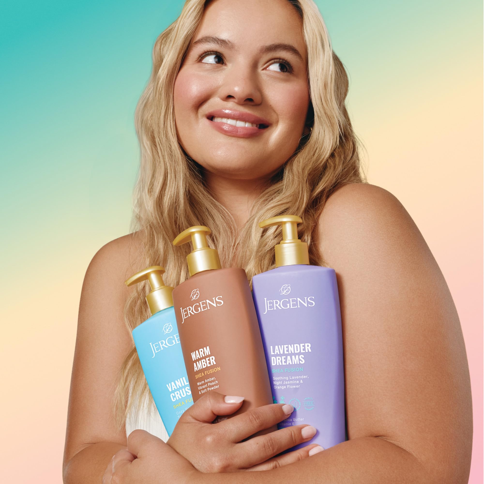 Jergens Shea Fusion Vanilla Crush Body Lotion, Moisturizer with