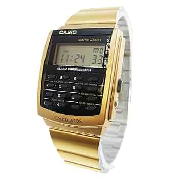 Amazon.co.jp: Casio データバンク計算機腕時計 CA506G-9AVT