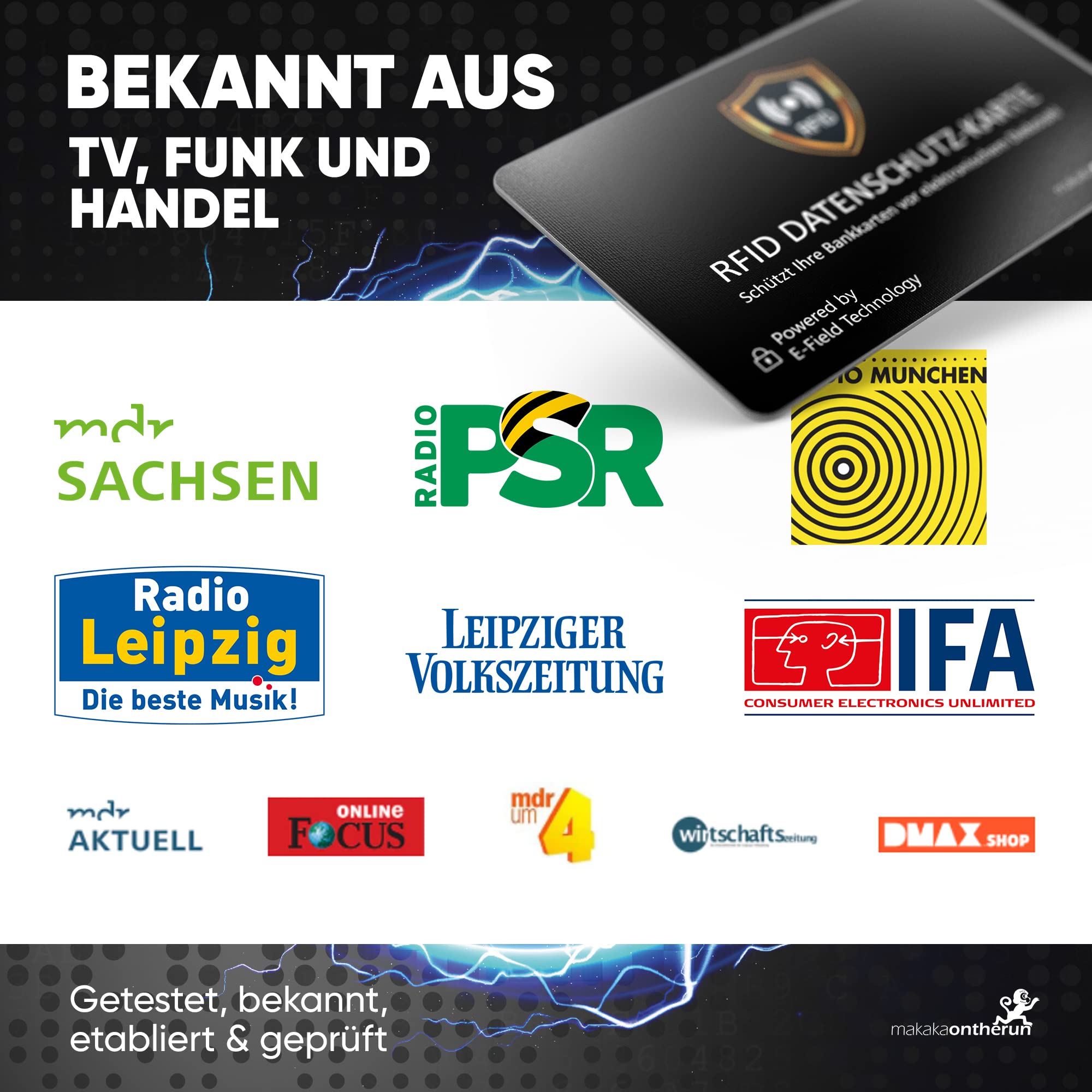 DEKRA + EMV sprawdzona karta blokująca RFID 360° ochrona RFID zakłócacz elektroniczny - karta blokująca NFC - karta ochronna do dużego portfela - karta ochronna przed kradzieżą danych - karta