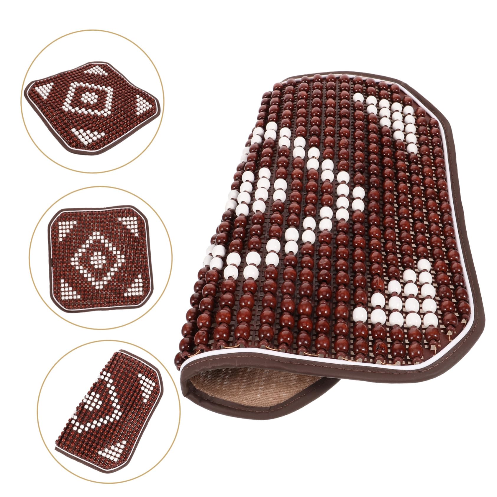 Cuscino Sedile Auto in Legno a Perle, Copertura Estiva Singola | Vacanze Estive, Comfort Circolazione D'aria e Superficie Antiscivolo, Accessorio Auto per Sedile e Sedia