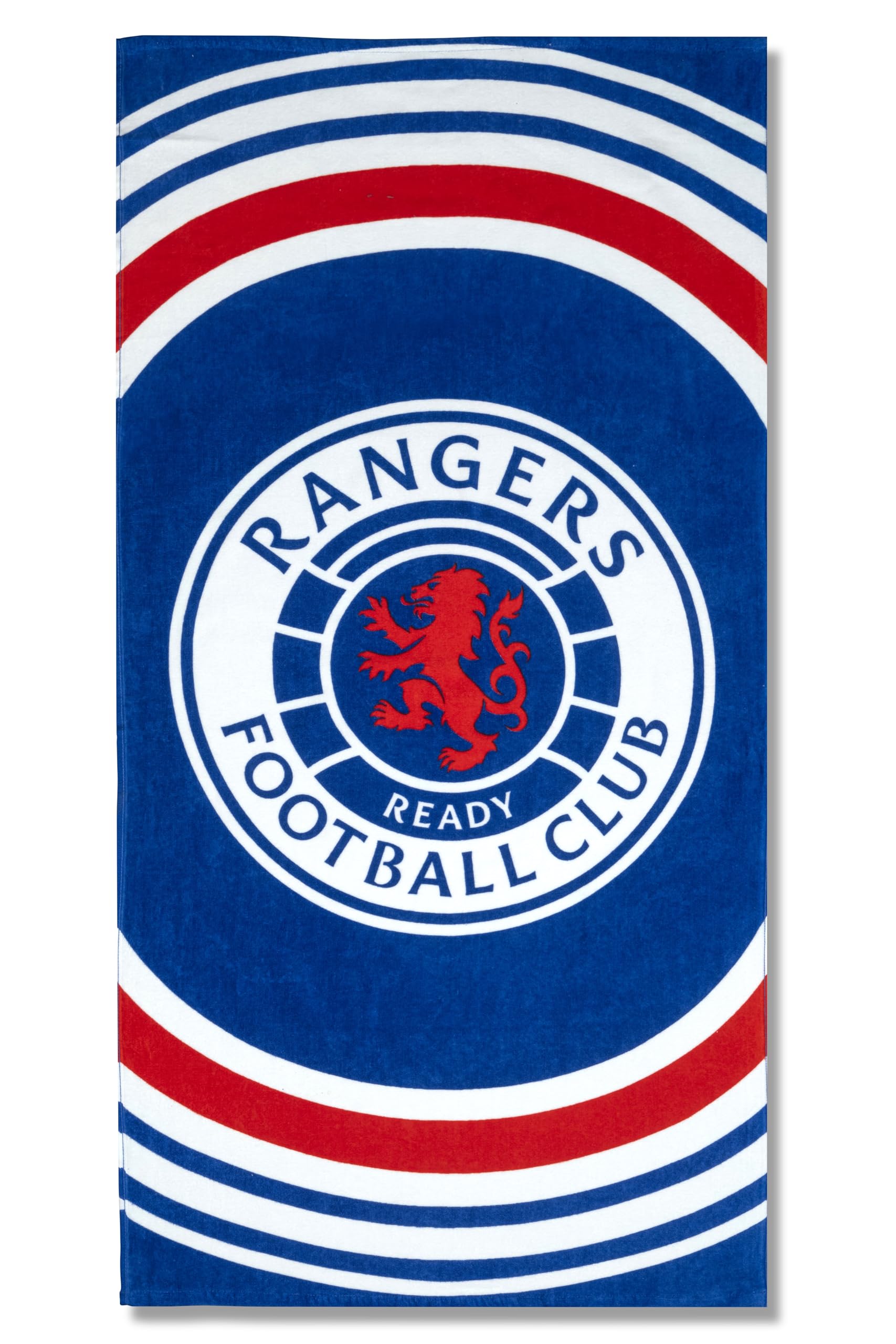 Sporting Profiles Official Glasgow Rangers FC Large Bath Towel Blue and Red Club Crest Design 140cm x 70cm
