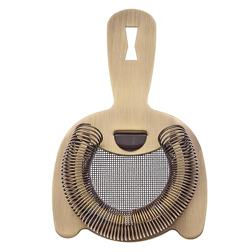 Miniatura 10 de Barfly Colador de resorte de malla fina, cobre antiguo