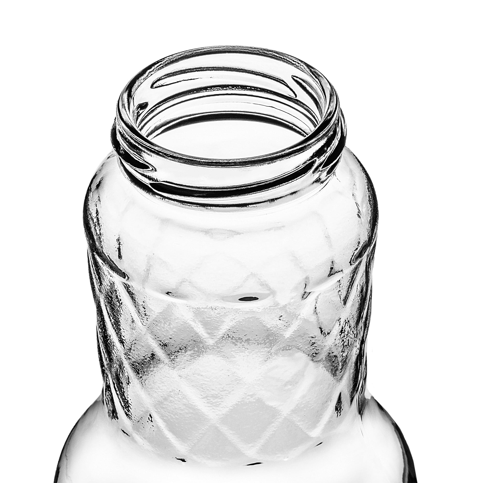KADAX 20er Set Glasflaschen 1L mit Schraubverschluss Schwarz – Leere Milchflaschen Saftflaschen zum Befüllen für Saft, Milch, Smoothies & Sirup, Refillable Glass Bottles
