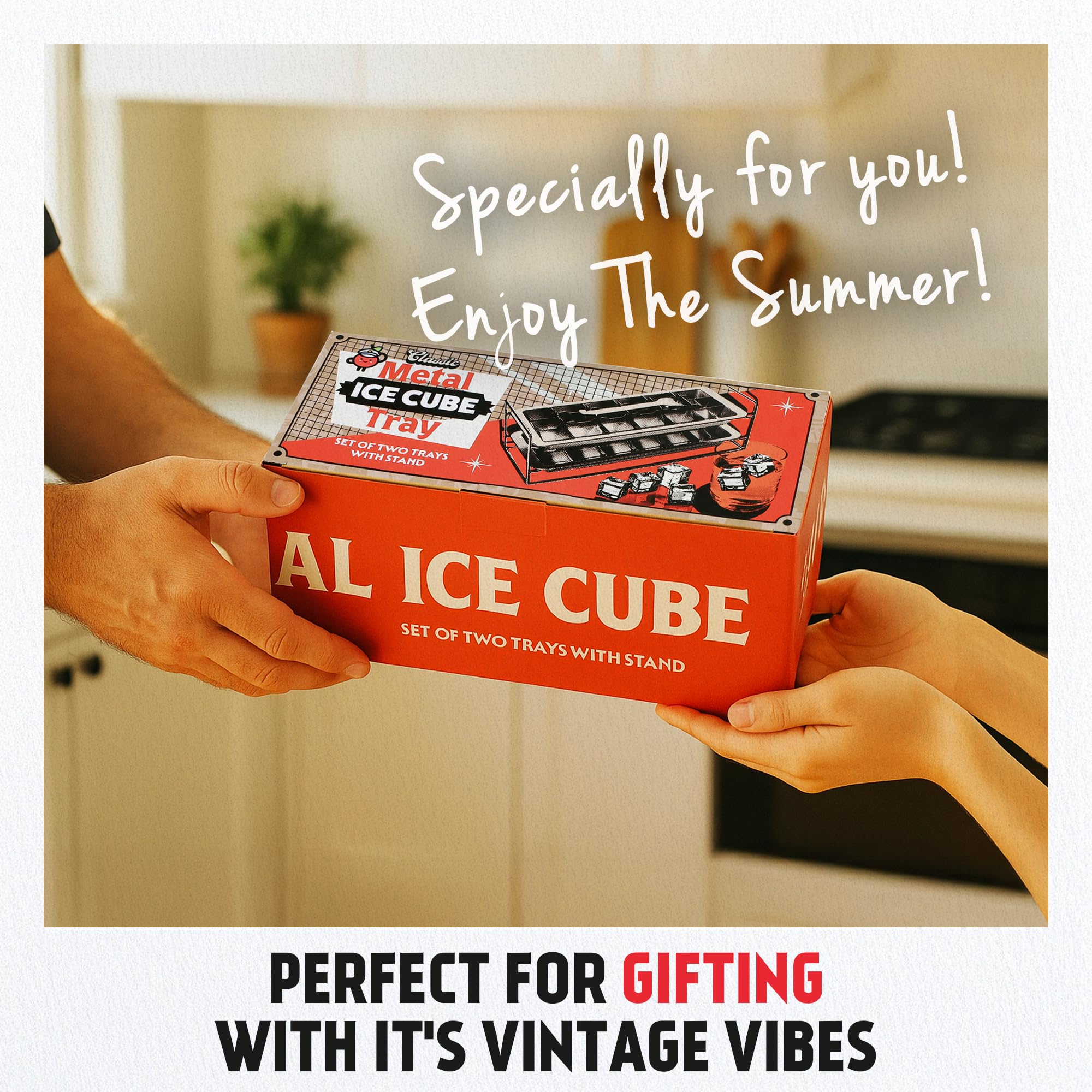Amazon.com: Captain Cranberry Metal Stainless Steel Ice Cube Trays