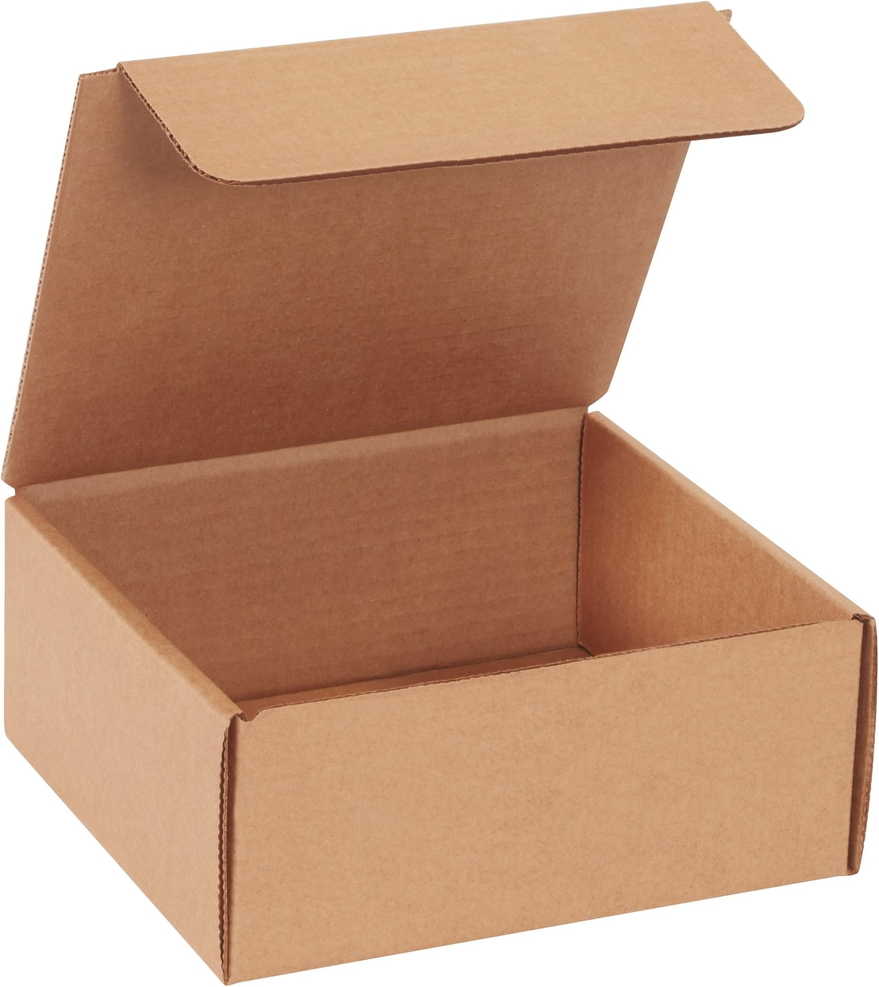 Aviditi Brown Kraft Literature Mailing Boxes, 7 1/2 x 7 x 3 1/4 Inches, Pack of 50, Crush-Proof, For Shipping, Mailing and Storing