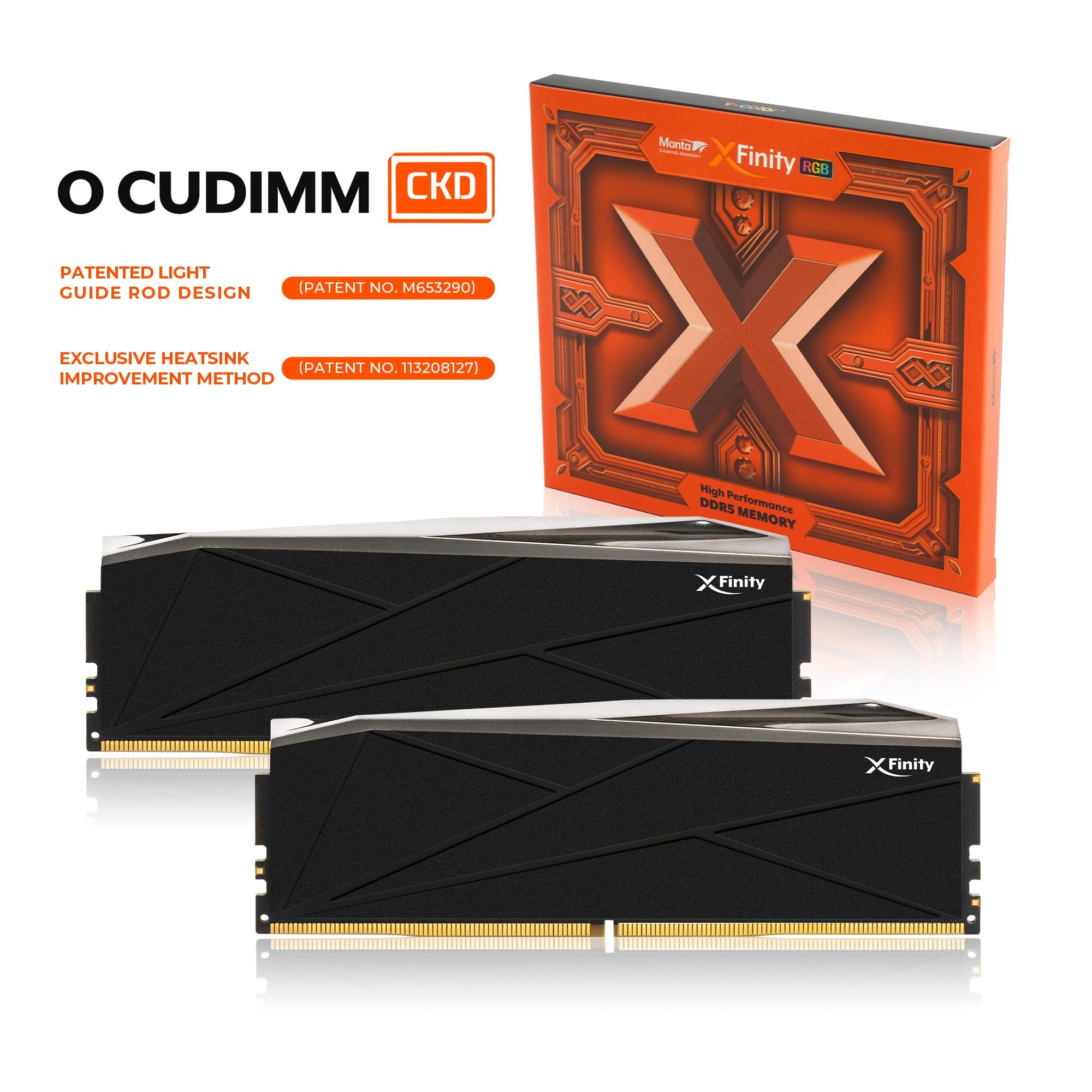 メモリー Xfinity Manta DDR5 48GB 8800MHz RGB DDR5 | [Manta] XFinity RGB | Gaming Memory