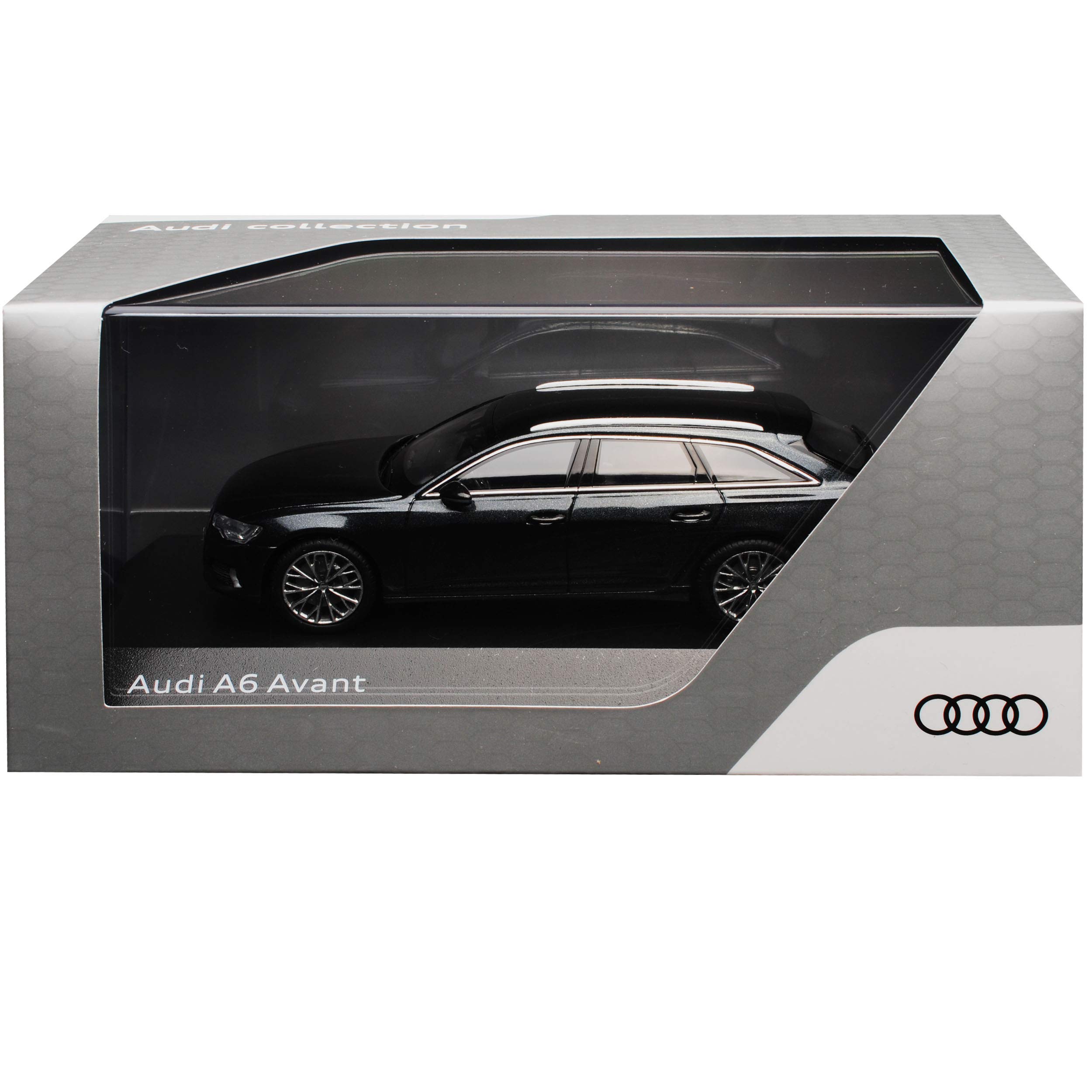 iScale A-U-D-I A6 C8 Avant Kombi Vesuv Grau Schwarz Modell Ab 2018 1/43 Kyosho Modell Auto