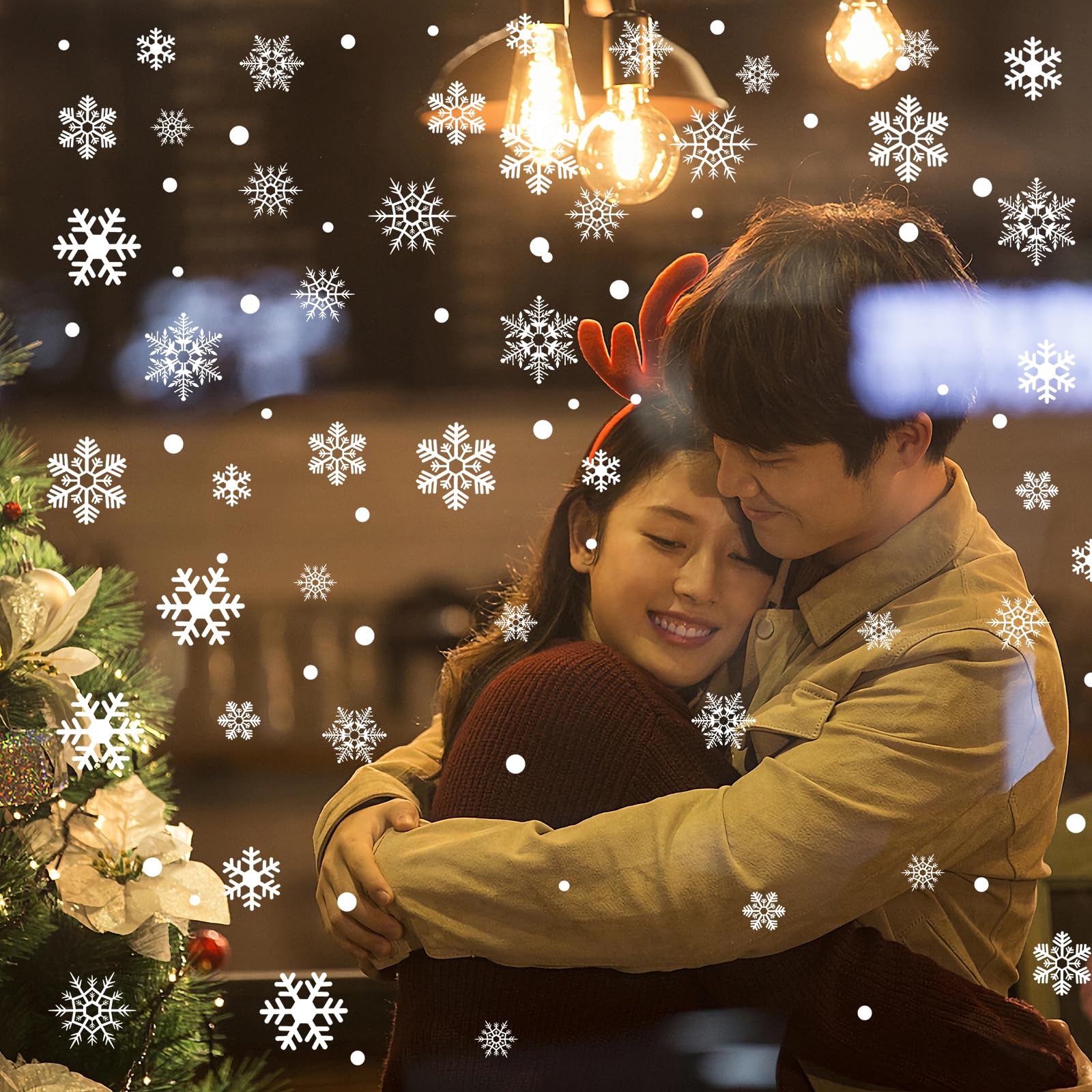 Amazon | 【Charming Club】ウォールステッカー クリスマス 飾り 静電