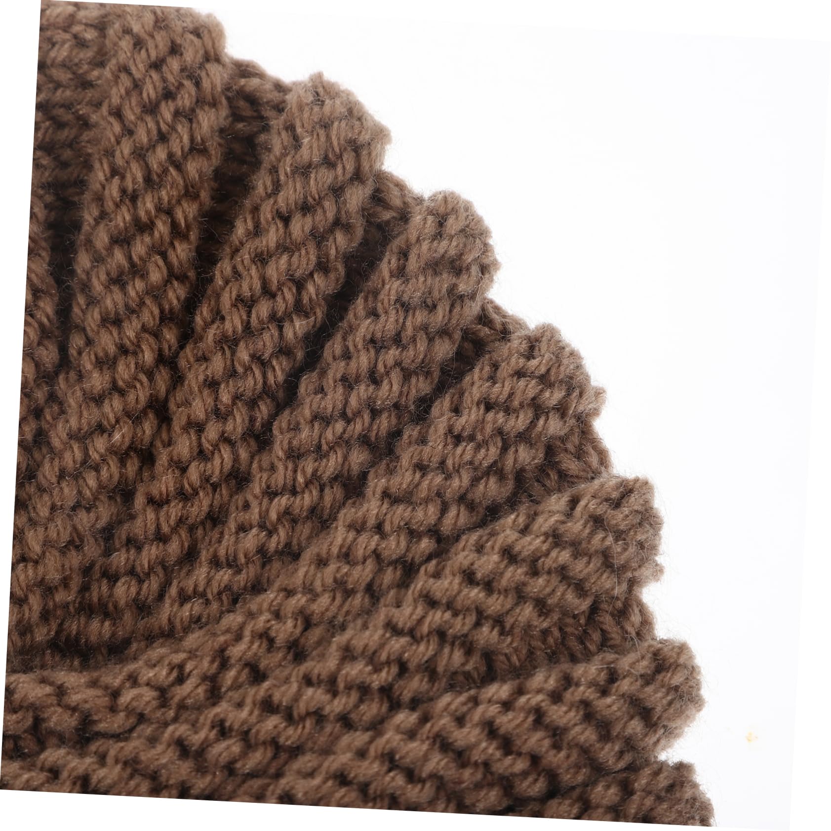 2piezas Gorro Para Mujer Gorro De Punto Cálido y Elegante Para Otoño Beanie De Moda Color Khaki Para Uso Exteriores y Casa